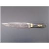 Image 1 : Bowie Knife- Has a Horseshoe Mark- 10.5" Blade- 5.5" Handle- Copper Inlaid Handle