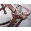 Image 5 : Marked H in Silver on Button Bosal- Gail Hought Mckinley CA- Silver Chicago Screws on Headstall