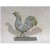 Image 2 : Tin Rooster With Wooden Base- 21"L X 27"H