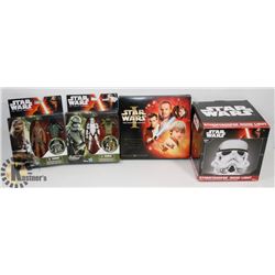 FLAT OF ASSORTED STAR WARS TOYS/ COLLECTIBLES