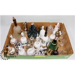 LARGE FLAT OF ASSORTED BELLS