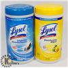 Image 1 : BAG OF TWO LYSOL WIPE TUBS