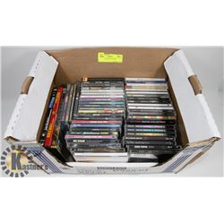 BOX OF 50 CDS AND 3 DVDS