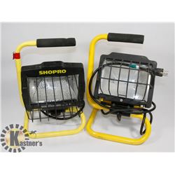 LOT OF 2 QUARTZ WORK LIGHTS