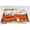 Image 1 : LOT OF 3 CONSTRUCTION EXTENSION CORDS.