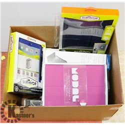 BOX OF ASSORTED APPLE TABLET CASES