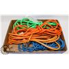 Image 1 : LOT OF 4 CONSTRUCTION EXTENSION CORDS.