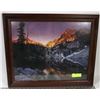 Image 1 : MOUNTAIN -SMALL PICTURE, FRAMED