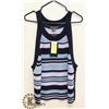 Image 1 : KNITTED SLEEVELESS TOP STRIPPED HIGHLINE.