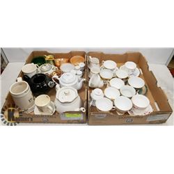 LOT OF CHINA INCLUDING TEA POTS, QUEEN ELIZABETH