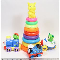 FLAT OF KIDS TOYS INCLUDING LEAP FROG TALKING