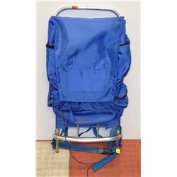 BLUE METAL FRAME HIKING BACKPACK