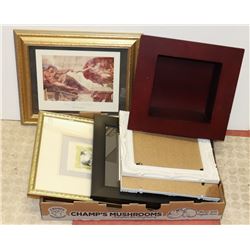 LOT OF ASSORTED PICTURE FRAMES