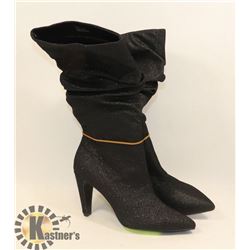 SIZE 7 KAYLE 3.5" HEEL STILETTO HEEL BOOTS.