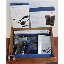 BOX OF LAPTOP/ COMPUTER ACCESSORIES