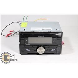 KENWOOD CAR STEREO WITH WIRING HARNESS.
