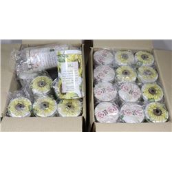 FLAT OF 24 NEW TIN CANS MOTHER