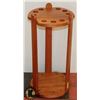 Image 1 : OAK POOL CUE HOLDER