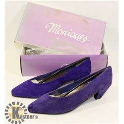 MONIQUES PURPLE PIG SUEDE SZ 8.5