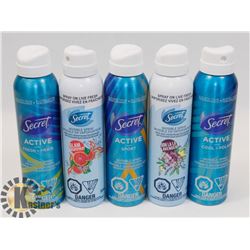 BAG OF SECRET SPRAY ANTIPERSPIRANT