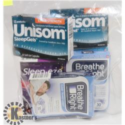 BAG OF ASSORTED SLEEP AIDS