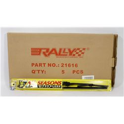 BOX OF 5 -16" ALL SEASON WIPER BLADES
