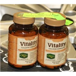 2 BOTTLES VITALITY CALCIUM COMPLETE VITAMINS