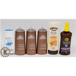 BAG OF SKIN FIRMING LOTION AND SUNSCREEN