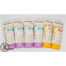 BAG OF AVEENO SUNSCREEN