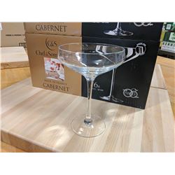 10OZ CABERNET CHAMPAGNE COUPE GLASSES - 1 CASE