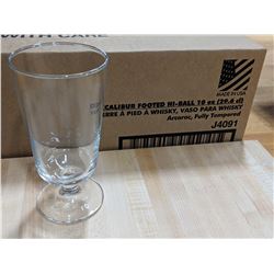 10OZ/300ML FOOTED HI BALL GLASSES-LOT OF 24 (1 CAS