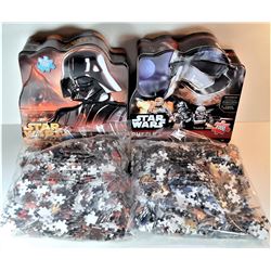 12)  LOT OF 2 STAR WARS 1000 PCE PUZZLES