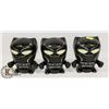 Image 1 : LOT OF 3 MARVEL BLACK PANTHER ALARM CLOCKS