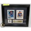 Image 1 : FRAMED JORDAN EBERLE COLLECTOR CARDS -12"X10".
