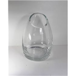1)  MIKASA OVAL CLEAR VASE