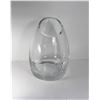 Image 1 : 1)  MIKASA OVAL CLEAR VASE
