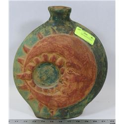 LARGE RUSTIC HAND SCULPTED VASE