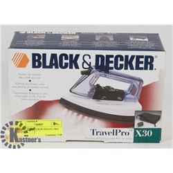 BLACK AND DECKER TRAVEL PRO IRON.