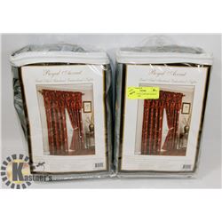 ROYAL ACCENT CURTAIN PANELS - SET OF 2 - 54X95