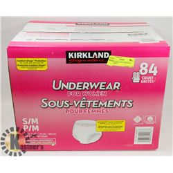 BOX OF KIRKLAND UNDERWEAR FOR WOMEN.