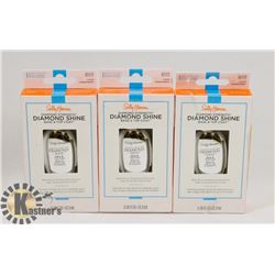 3 PACK OF SALLY HANSEN DIAMOND STRENGTH BASE &