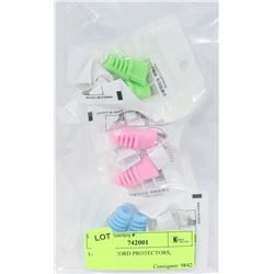 LOT OF 6 CORD PROTECTORS,