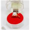 Image 1 : #78-FRESH WATER PEARL WHITE RING