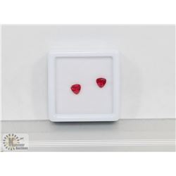 #33-MATCHING PAIR EARRING RED RUBY 2.10 CT