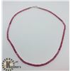 Image 2 : SILVER PINK SAPPHIRE NECKLACE