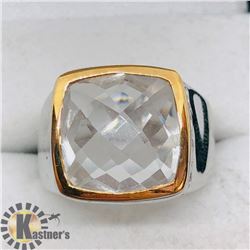 BRASS CRYSTAL MEN'S RING