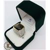 Image 3 : BRASS SMOKEY TOPAZ MEN'S RING