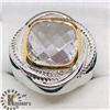 Image 1 : BRASS PINK AMETHYST MEN'S RING