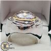 Image 2 : BRASS PINK AMETHYST MEN'S RING