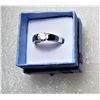 Image 1 : 10)  WHITE CZ FLOATING SOLITAIRE RING